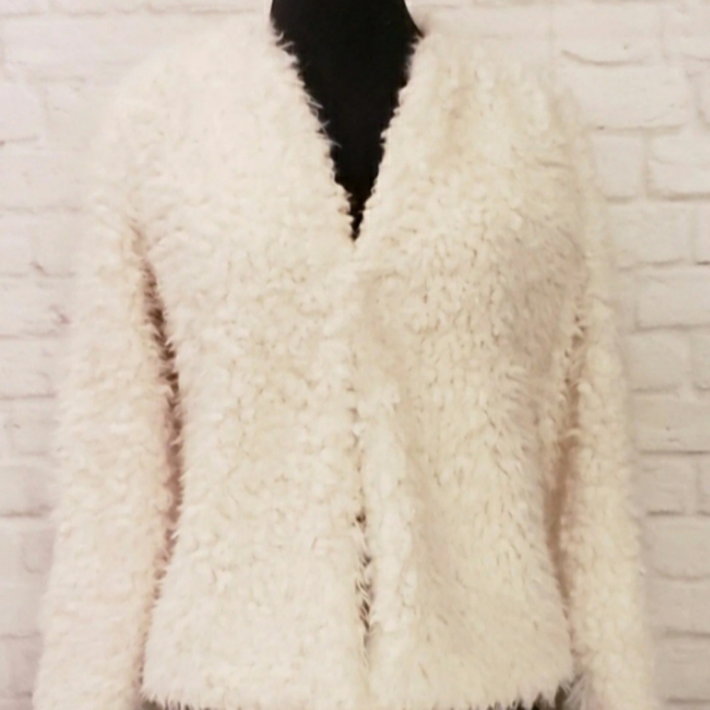 7 for all mankind faux fur jacket